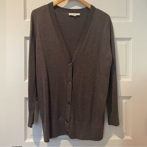EUC long v-neck cardigan